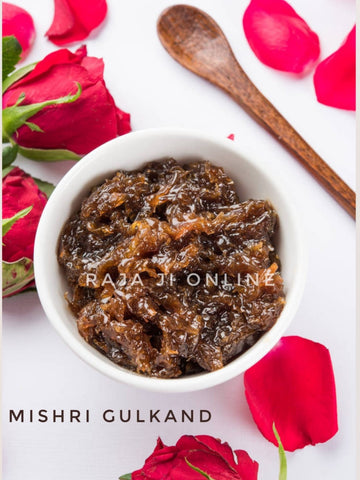 Mishri Gulkand | Gulkand | Traditional Sun-Cooked Rose Petal | Organic Rose Petals & Dhaaga Mishri | No Artificial Colours or Flavours